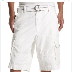 Levi's Classic White Cargo Shorts 100%Cotton Size 40